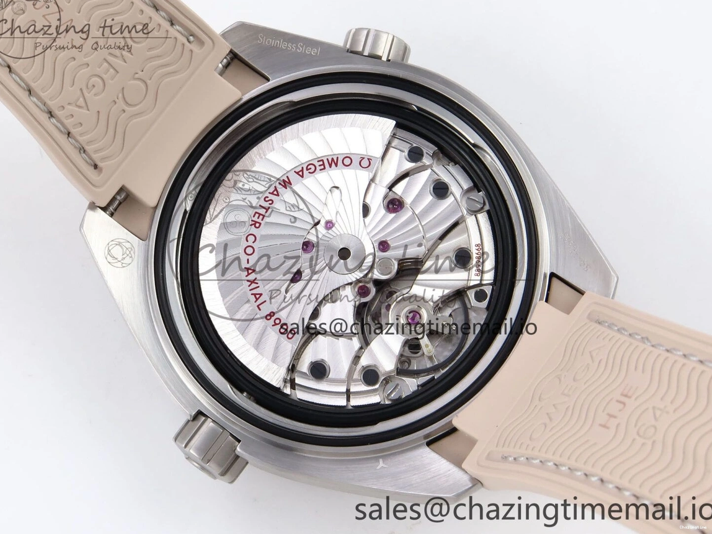 0323 Planet Ocean 43.5mm SS VSF 1:1 Best Edition Brown Bezel Sand Dial on Sand Rubber Strap A8900 Super Clone Neat 7710